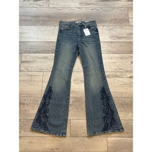 Jessica Simpson Daisy Flair Medium Wash Jeans Size 4